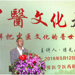 傅元山讲座《怎样把中医文化的普世价值推向世界》