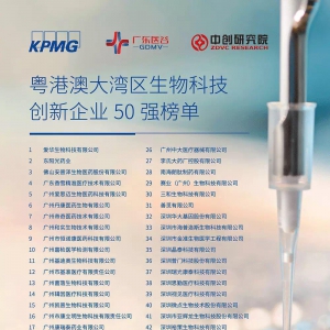 粤港澳大湾区50强榜单揭晓