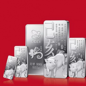 北京菜百公司全国首发2019己亥（猪）年贺岁银条