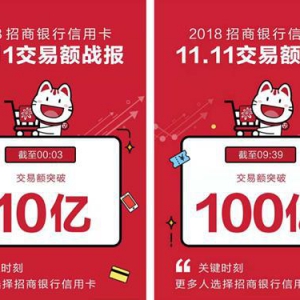 9小时39分破百亿！招行信用卡成“双11”品质消费引领者