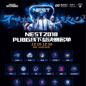 NEST2018 PUBG线下总决赛圆满结束，KG战队62杀登顶击杀榜成功夺冠！