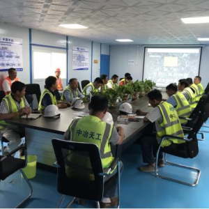 中冶天工浞河项目邀请工友共度“爱国端午”