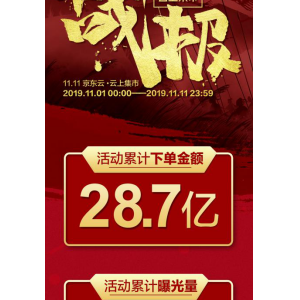京东云11.11“云上集市”累计下单额达28.7亿元
