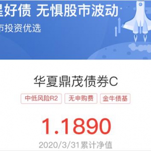 418投资看哪里？苏宁金融为您推荐纯债基金华夏鼎茂债券C