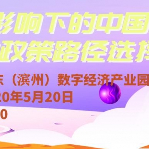 疫情影响下的中国财政金融政策路径选择 线上直播活动
