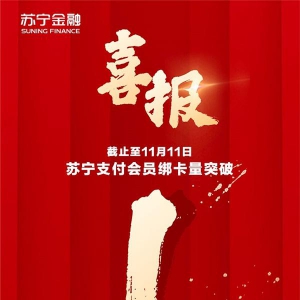 全场景布局聚焦用户服务 苏宁金融支付会员绑卡量破亿