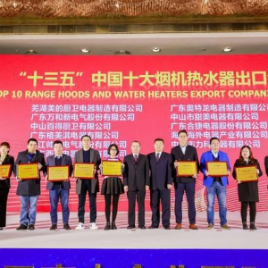 力科荣获2020中国十大烟机热水器出口企业称号！