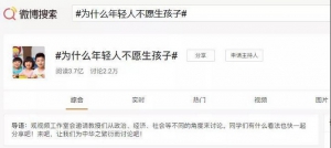 蜜拓蜜：3.7亿人在看热搜#为什么年轻人不愿生孩子#