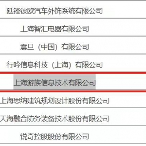 游族入选上海市经信委“2021年度市级设计引领示范企业”名单