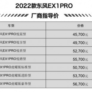 轻纯电 悦生活 东风EX1 PRO上市暨虎曜版发布
