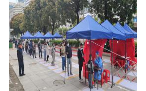 福州国寿城区收展二部组织开展助力疫情防控志愿服务活动