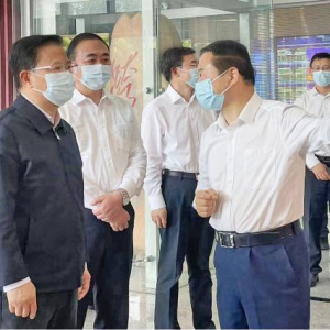 安徽省委书记郑栅洁调研天能界首公司