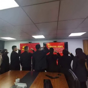 连江国寿党支部开展新党员入党宣誓活动