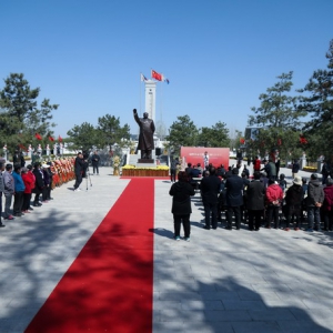 通州区漷县镇黄厂铺村革命烈士纪念广场开园活动举行