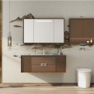 安华卫浴疏影系列浴室柜：东方雅韵融于现代空间