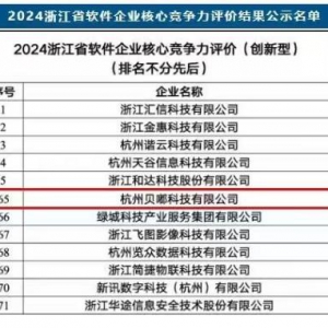 衣邦人获评2024年浙江省软件企业核心竞争力创新型企业